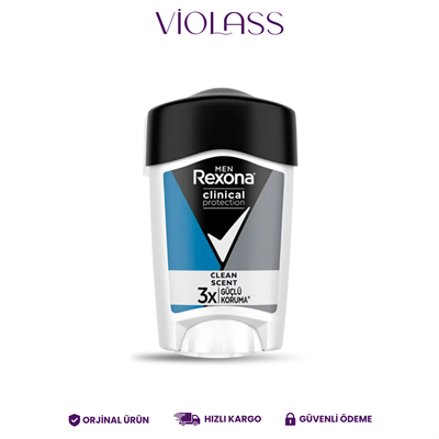 Rexona Men Clinical Protection Erkek Stick Deodorant Clean Scent 3x Güçlü Koruma 45 ml