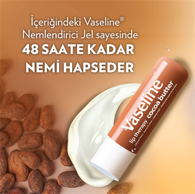 Vaseline Cocoa Dudak Bakım Kremi ve Dudak Parlatıcısı 4.8 g