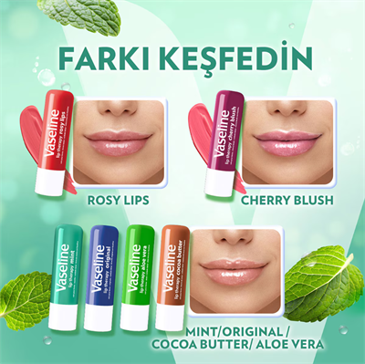 Vaseline Original Dudak Bakım Kremi ve Dudak Parlatıcısı 4.8 g