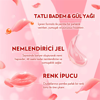 Vaseline Rosy Dudak Bakım Kremi ve Dudak Parlatıcısı 4.8 g