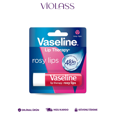 Vaseline Rosy Dudak Bakım Kremi ve Dudak Parlatıcısı 4.8 g