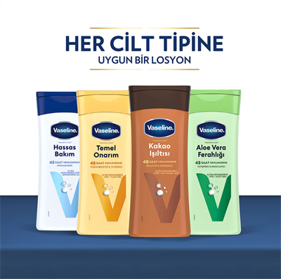 Vaseline Vücut Losyonu Aloe Vera Ferahlığı Kuru Ciltler İçin 200 ml