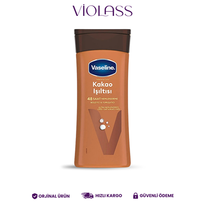 Vaseline Vücut Losyonu Kakao Işıltısı Parlaklığını Kaybetmiş ve Kuru Ciltler İçin 200 ml