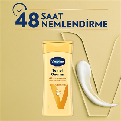 Vaseline Vücut Losyonu Temel Onarım Kuru Ciltler İçin 200 ml