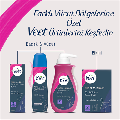 Veet Professional Tüy Dökücü Sprey Krem Hassas Ciltler İçin 150 ml