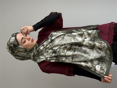 Arya Kraş Şal - Küf Yeşili