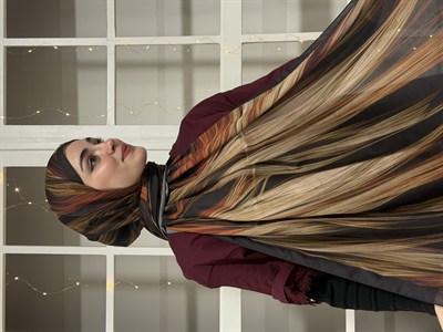 Elara Pamuklu Şal - Tarçın