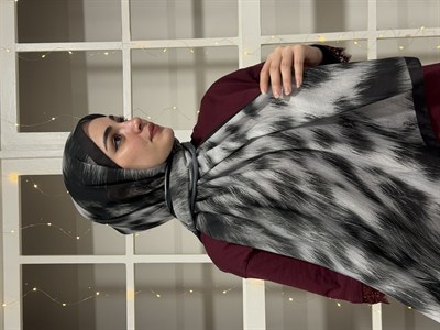 Leora Pamuklu Şal - Gri