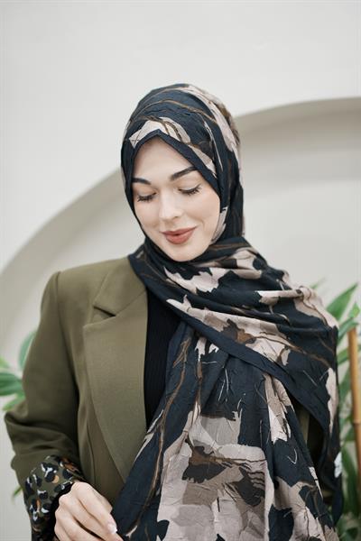 Loren Crush Şal - Siyah