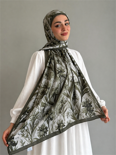Viola Kraş Şal - Küf Yeşili