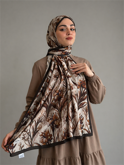 Viola Kraş Şal - Mocha