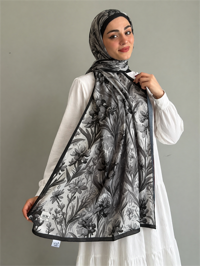Viola Kraş Şal - Siyah