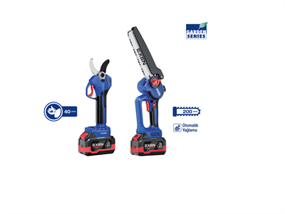 EXEN ENG 604 SET ENG 604 T ŞARJLI TESTERE + ENG 674 M BUDAMA MAKASI 21V 4AH KÖMÜRSÜZ