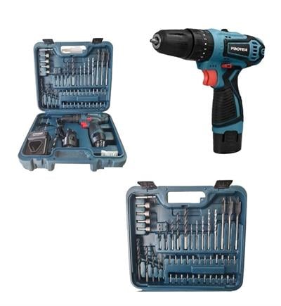 PROTER PST 352 KİT ŞARJLI DARBELİ MATKAP SETİ 52 PARÇA