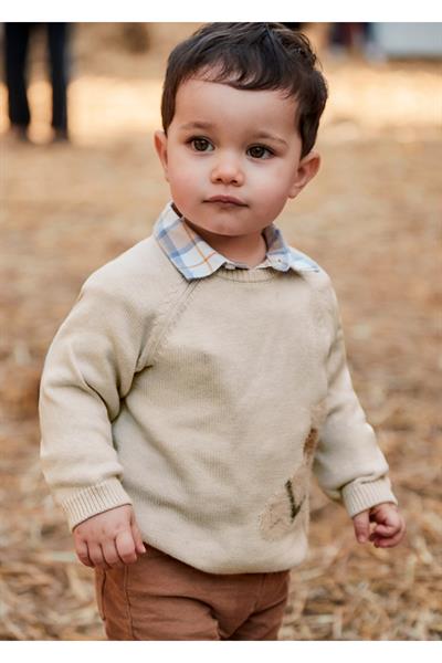 Mayoral 1-4 Yaş Arası Erkek Çocuk Hayvanlı Kazak Bej