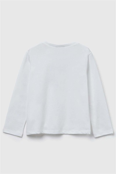 Benetton Bebe Badi Kız Çocuk Beyaz 1-6 Yaş
