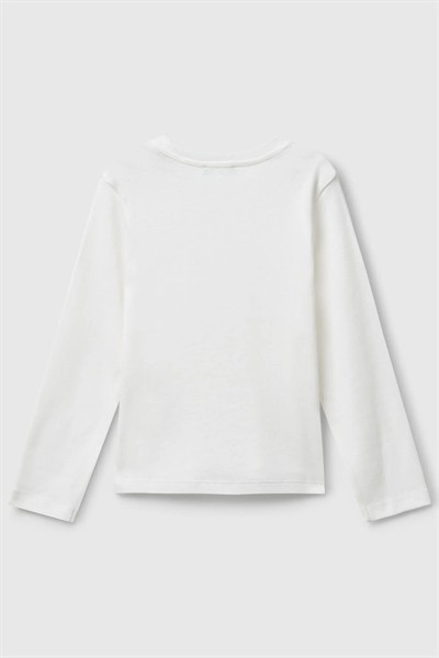 Benetton Bebe Badi Kız Çocuk Ekru 1-6 Yaş