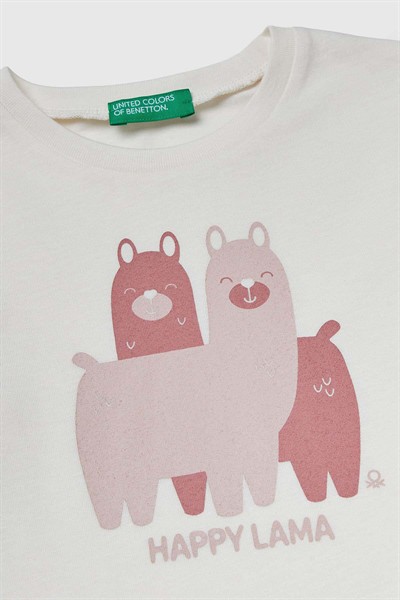 Benetton Bebe Badi Kız Çocuk Ekru 1-6 Yaş