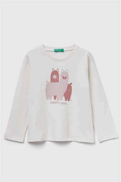 Benetton Bebe Badi Kız Çocuk Ekru 1-6 Yaş