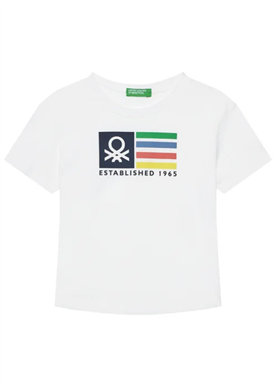 Benetton Bebe Tshirt 1-6 Yaş Beyaz
