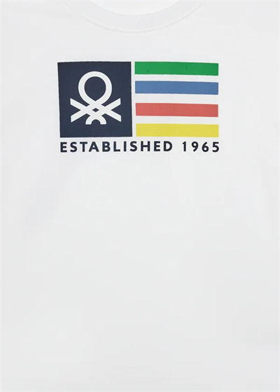 Benetton Bebe Tshirt 1-6 Yaş Beyaz