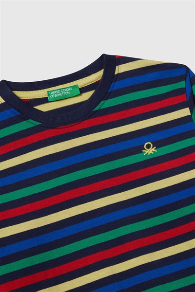 Benetton Cizgili Badi Lacivert Erkek 1-6 Yaş