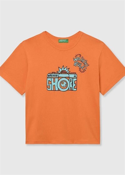 Benetton Erkek Bebek Tshirt 1-6 Yaş Sarı