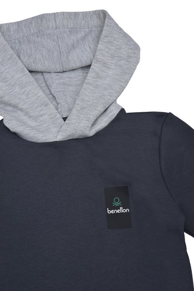 Benetton Erkek Çocuk Sweatshirt 4-14 Yaş Antrasit