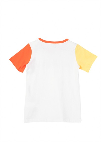 Benetton Erkek Çocuk Tshirt 4-14 Yaş Beyaz