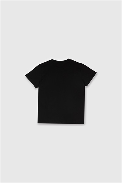 Benetton Erkek Çocuk Tshirt 4-14 Yaş Siyah