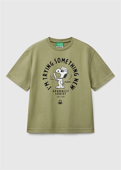 Benetton Erkek Çocuk Tshirt 6-14 Yaş Haki