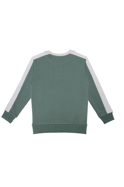 Benetton Erkek Sweatshirt 4-14 Yaş Haki