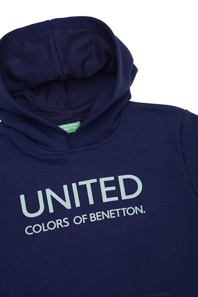 Benetton Erkek Sweatshirt 4-14Yaş Lacivert