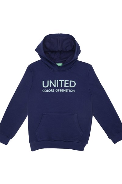 Benetton Erkek Sweatshirt 4-14Yaş Lacivert