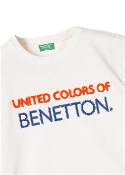 Benetton Erkek Tshirt 4-14 Yaş Beyaz