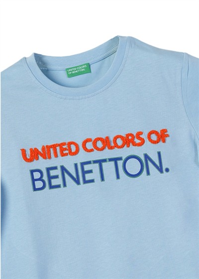 Benetton Erkek Tshirt 4-14 Yaş Mavi