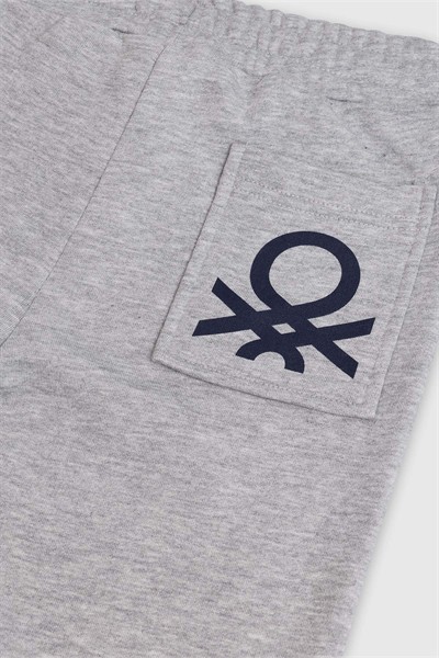 Benetton Eşofman Altı Erkek  Gri Melanj 4-14 Yaş
