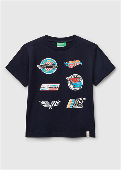 Benetton Hot Wheels Erkek Tshirt 1-6 Yaş Lacivert