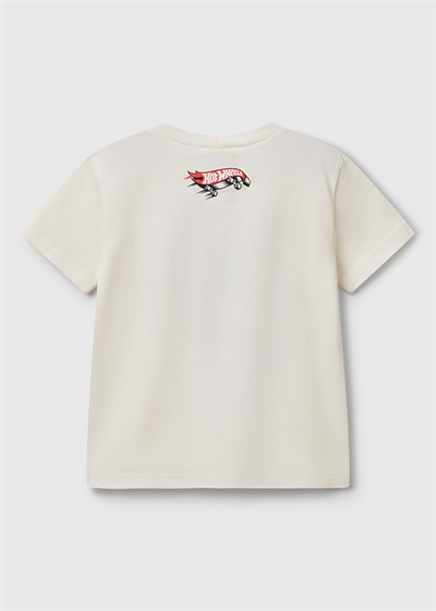 Benetton Hot Wheels Erkek Tshirt 1-6 Yaş Beyaz