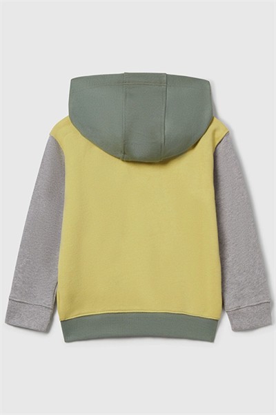 Benetton Kapüşonlu Hırka Erkek Bebek  Sarı 1-6 Yaş