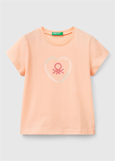 Benetton Kız Bebek Tshirt 1-6 Yaş Kurusu