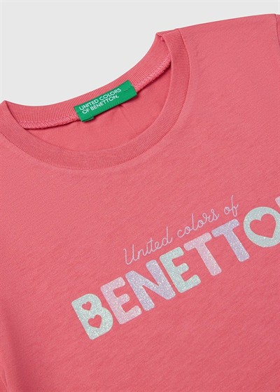 Benetton Kız Bebek Tshirt 1-6 Yaş Pembe