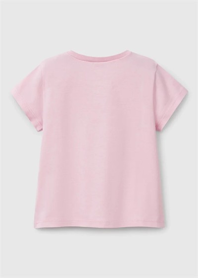 Benetton Kız Bebek Tshirt 1-6 Yaş Pudra