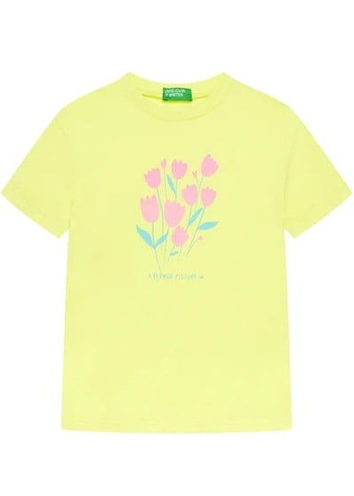 Benetton Kız Bebek Tshirt 1-6 Yaş Sarı