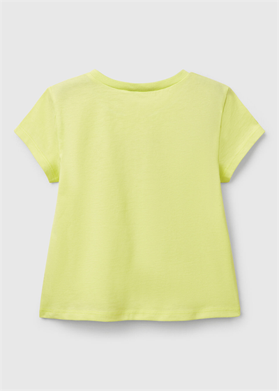 Benetton Kız Bebek Tshirt 1-6 Yaş Sarı