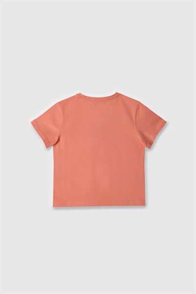 Benetton Kız Çocuk Tshirt 4-14 Yaş Pudra