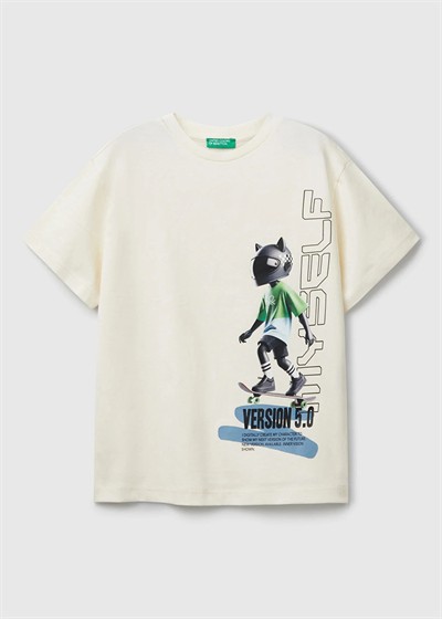 Benetton Tokyo Çocuk 6-14 Yaş Beyaz