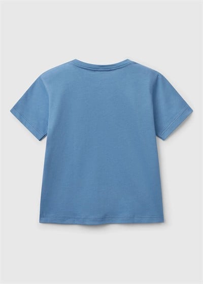 Bnetton Erkek Bebek Tshirt 1-6 Yaş İndigo