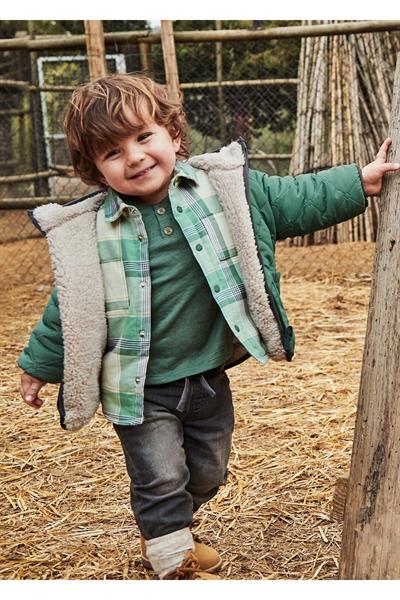 Mayoral Erkek Bebek Çift Taraflı Mont Yeşil