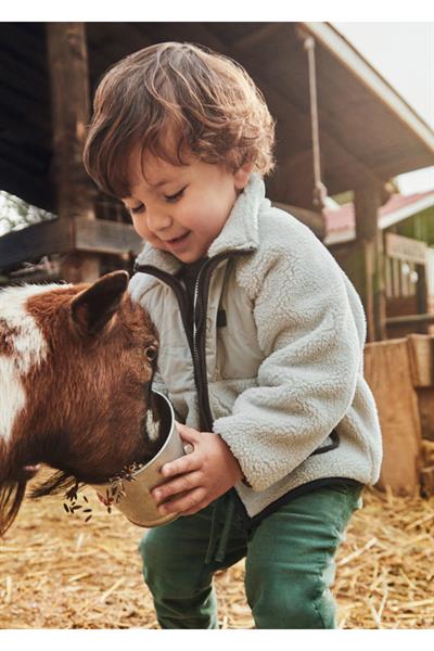 Mayoral 1-4 Yaş Erkek Çocuk Yün Ceket Krem